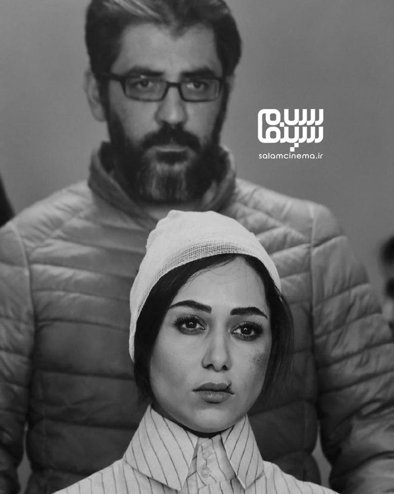 نیما جاویدی و پریناز ایزدیار در پشت صحنه فیلم سینمایی «سرخ پوست»